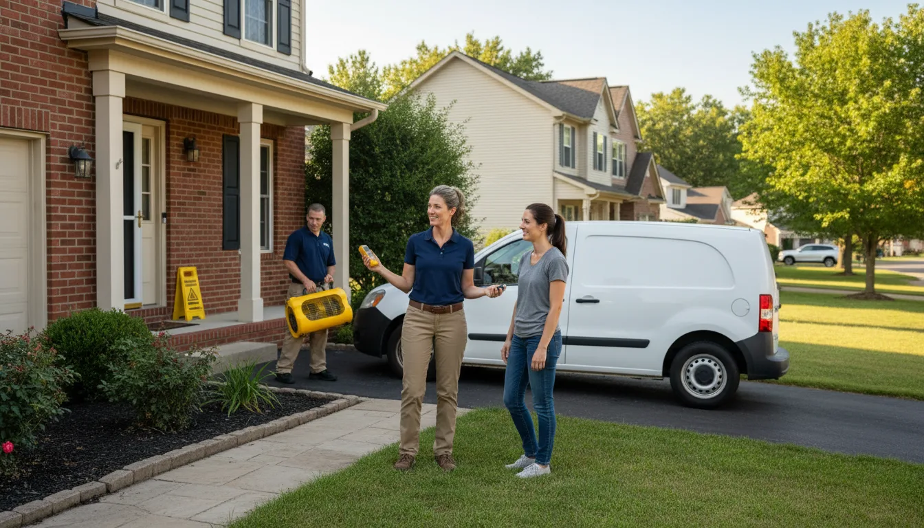 Residential water damage restoration in Waterford, CA